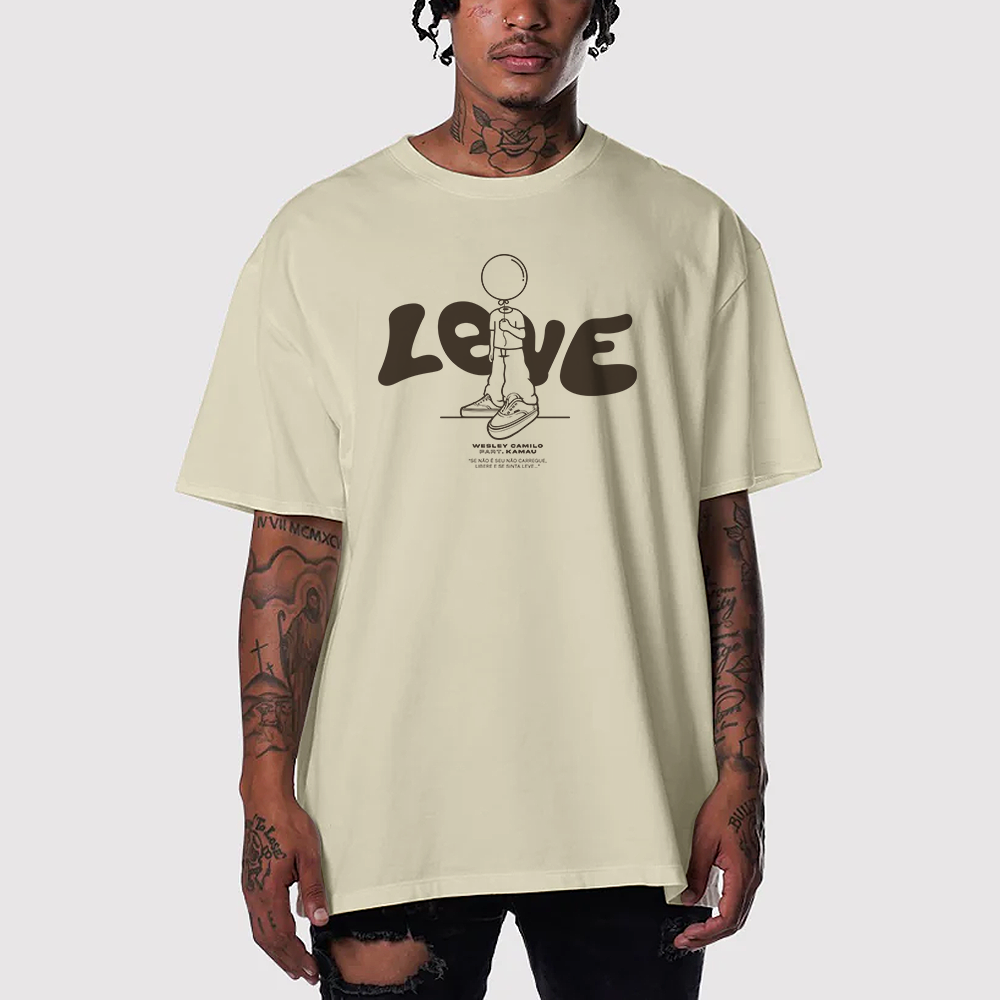 Camiseta Leve - Estampa Marrom