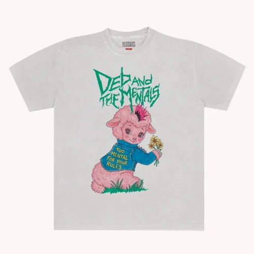 Camiseta Deb And The Mentals - Too mental for your rules - Branca